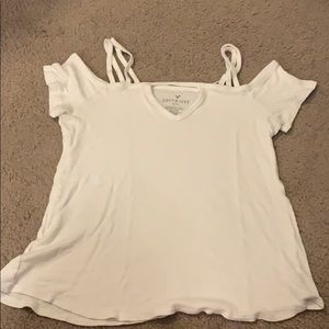 White ribbed t shirt